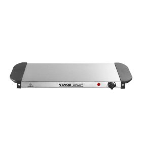 VEVOR Electric Warming Tray Buffet Food Warming w/ Temp Control Stainless Steel